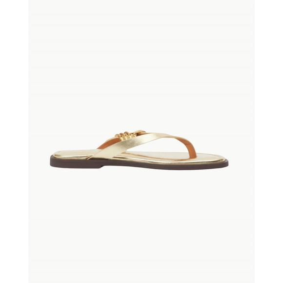 NEW RAG & BONE women's gia thong sandal in gold - Picture 1 of 6